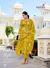 Siri Vol 5 By Radhika Rayon Embroidery Work Kurti With Bottom Dupatta Online Wholesale